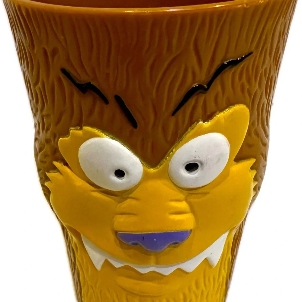 VTG 1998 SONIC WACKY PACK WEREWOLF CUP TUMBLER COLLECTIBLE BROWN YELLOW NO LID